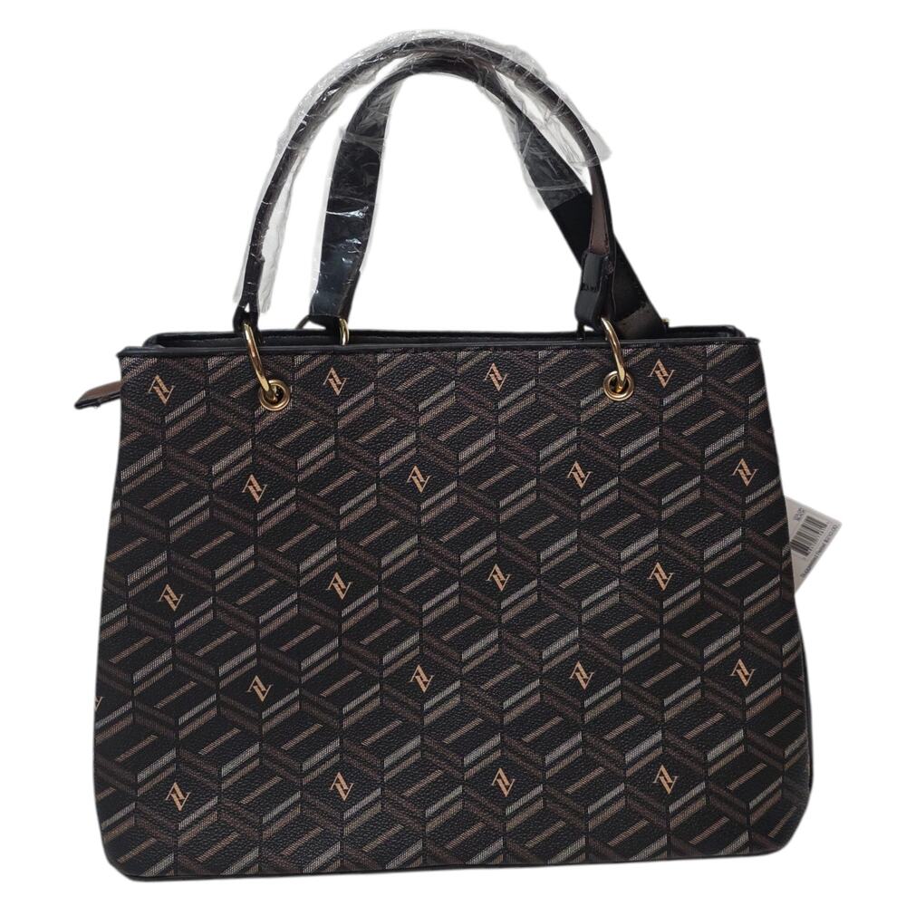 NWT Adrienne Vittadini Signature Collection Strike Satchel - $210 MSRP - Picture 2 of 9